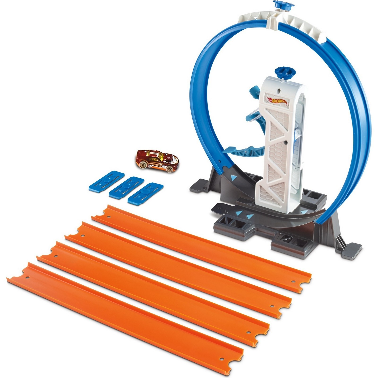 Базовый набор Hot Wheels аксессуаров для трека с машинкой в ассортименте DNH84 - фото 8