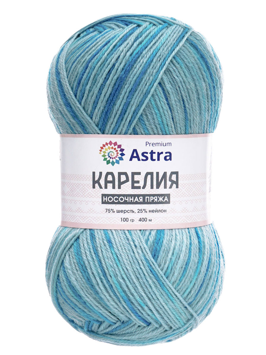 Пряжа для вязания носочная Astra Premium 100г 400м 2шт - фото 6