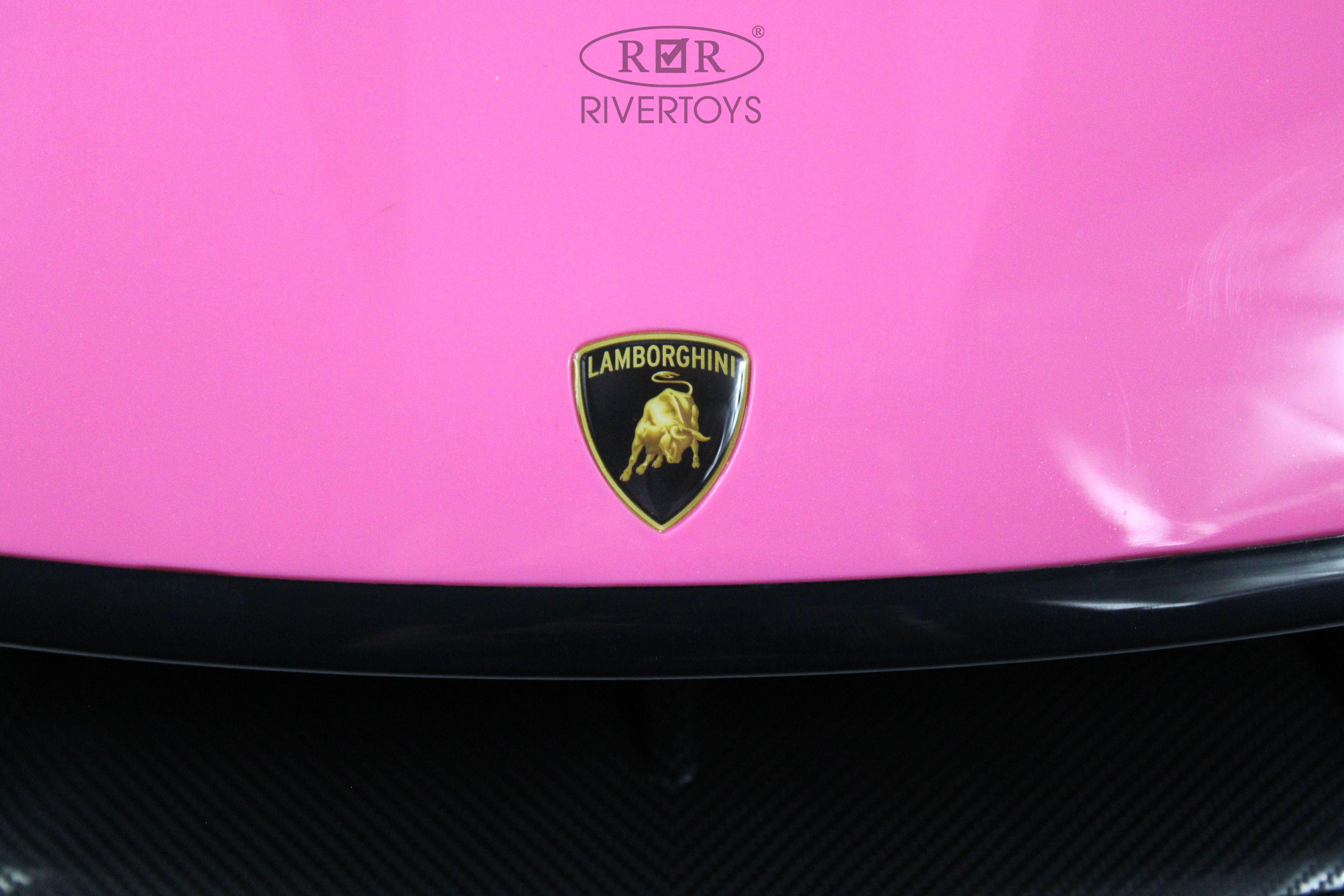 Электромобиль RIVERTOYS Lamborghini E888EE-PINK С пультом ДУ - фото 6
