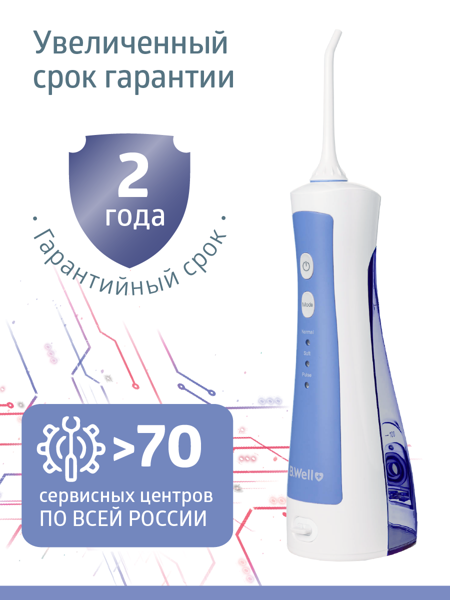 Ирригатор B.Well моноструйный 3 реж. - фото 6