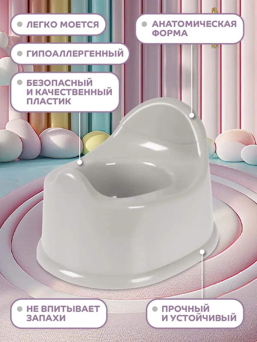 Горшок Компания Друзей серый серый - фото 2