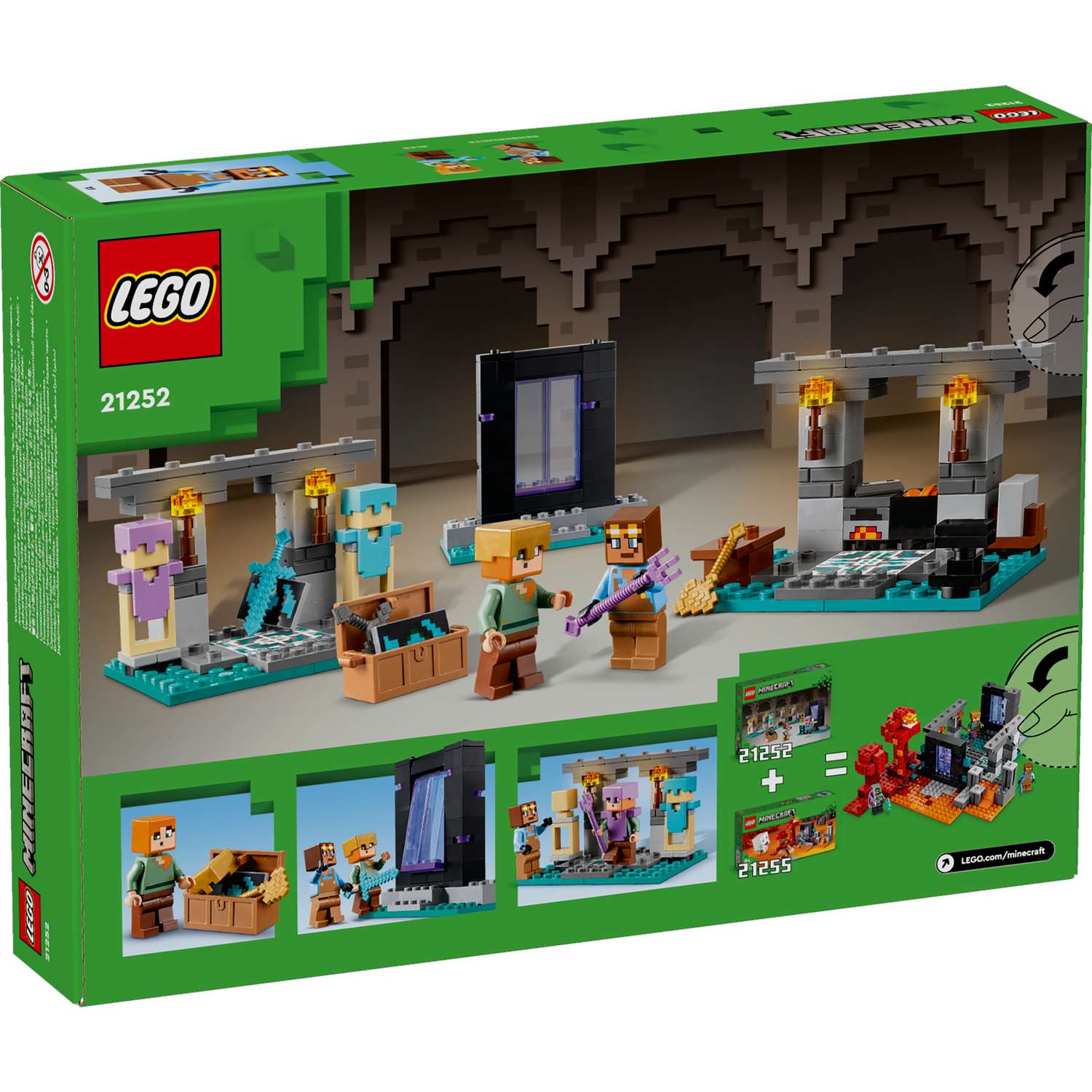 Конструктор LEGO Minecraft Арсенал блочный - фото 4