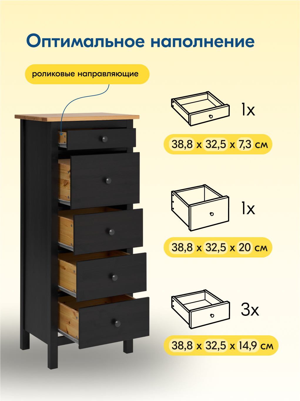 Комод IKEA КЫМОР - фото 6