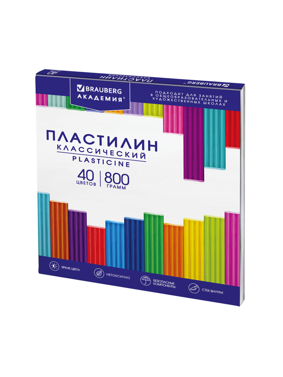 Пластилин Brauberg 40 цв. - фото 6