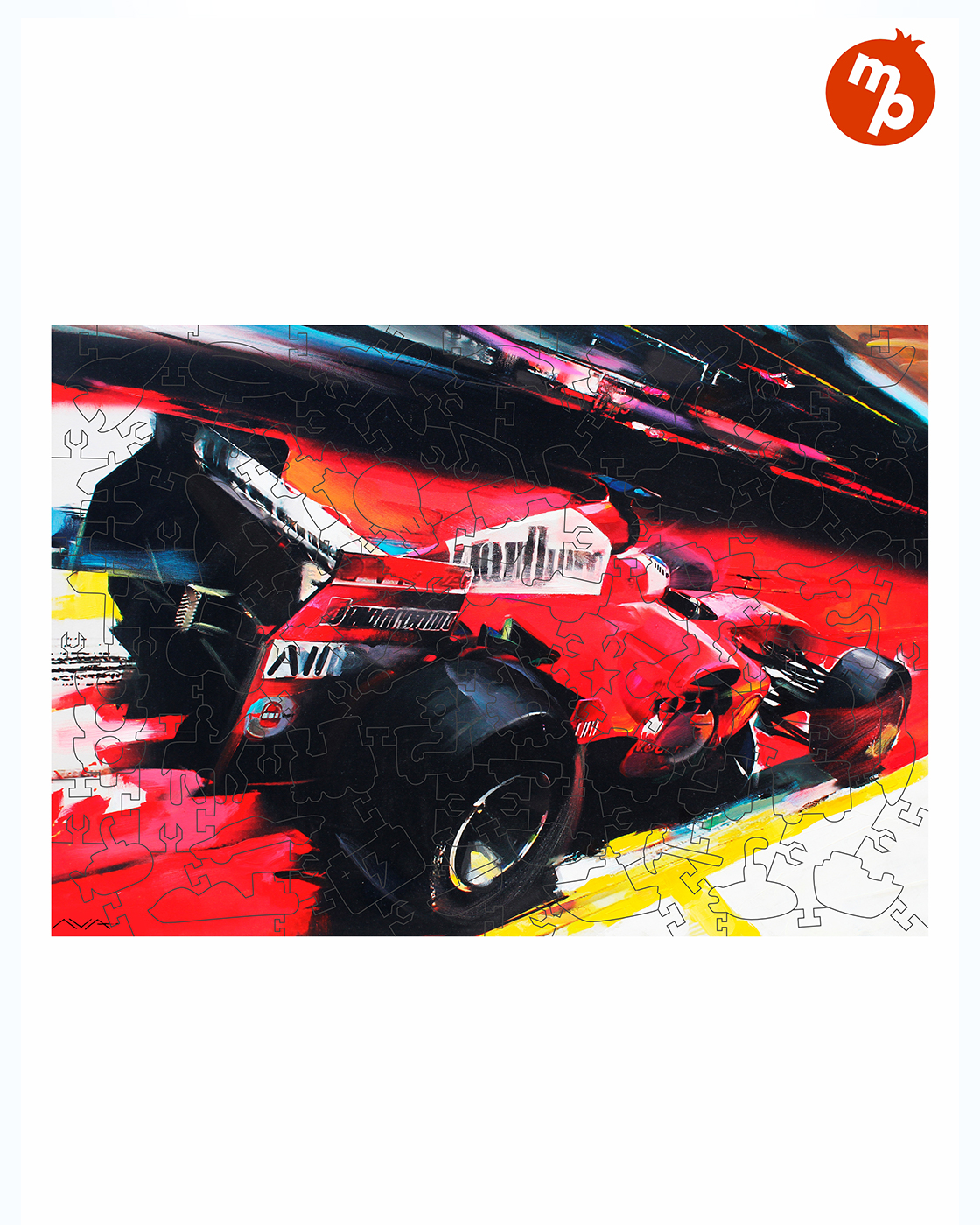 Пазл 1TOY Автомобиль гоночный деревянный - фото 6