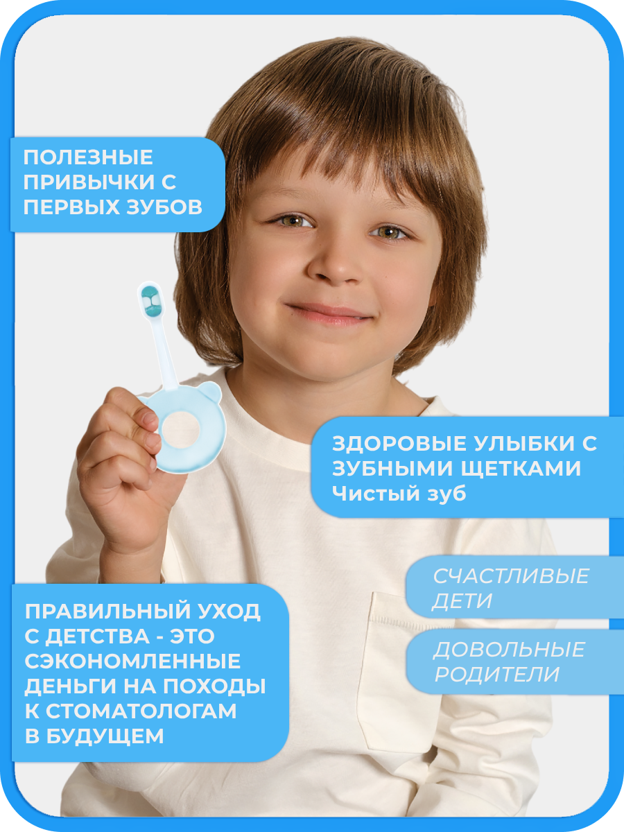 Зубная щетка классическая Чистый Зуб от 0 лет 1 шт. - фото 2