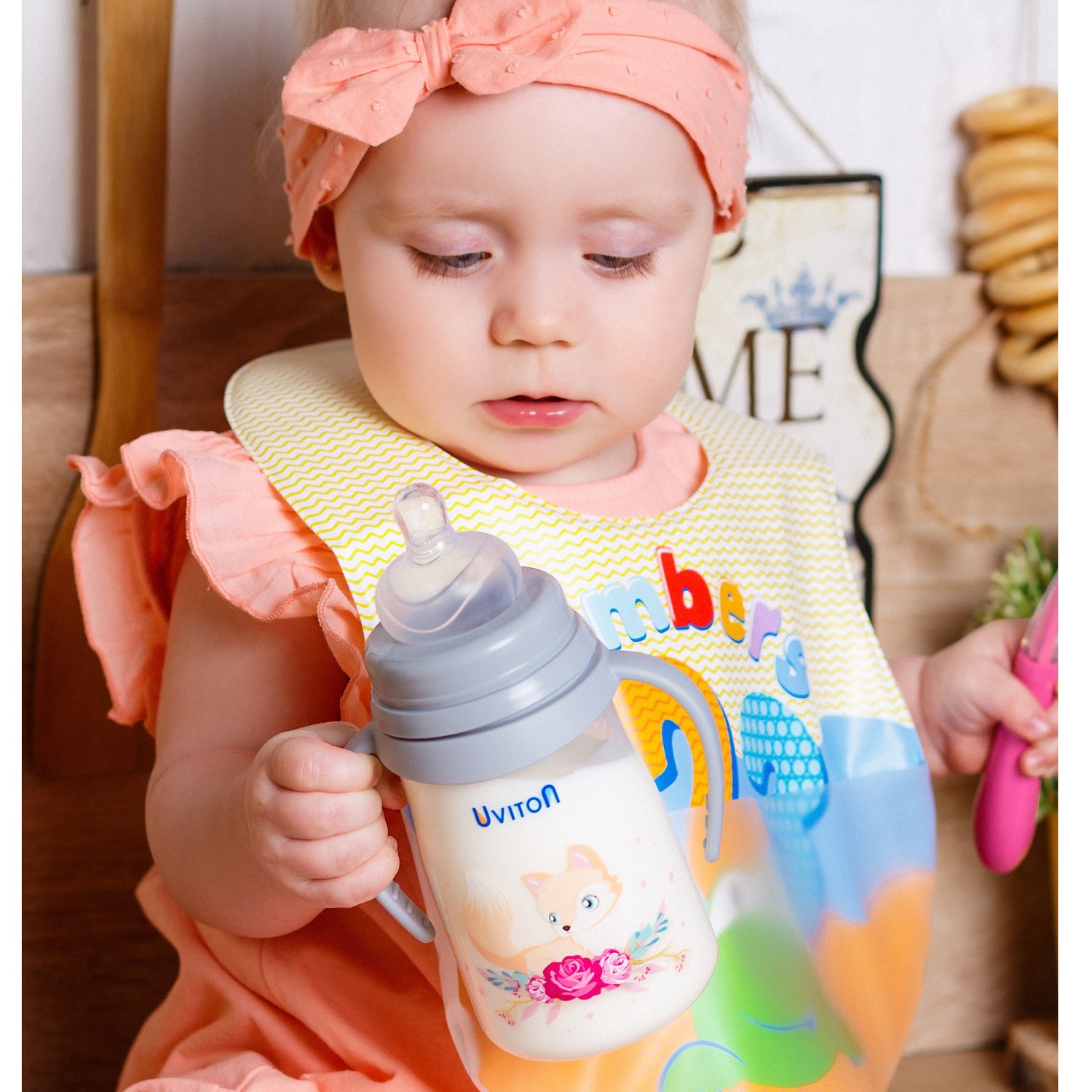 Бутылочка Uviton Anti-Colic 250 мл в ассортименте - фото 13