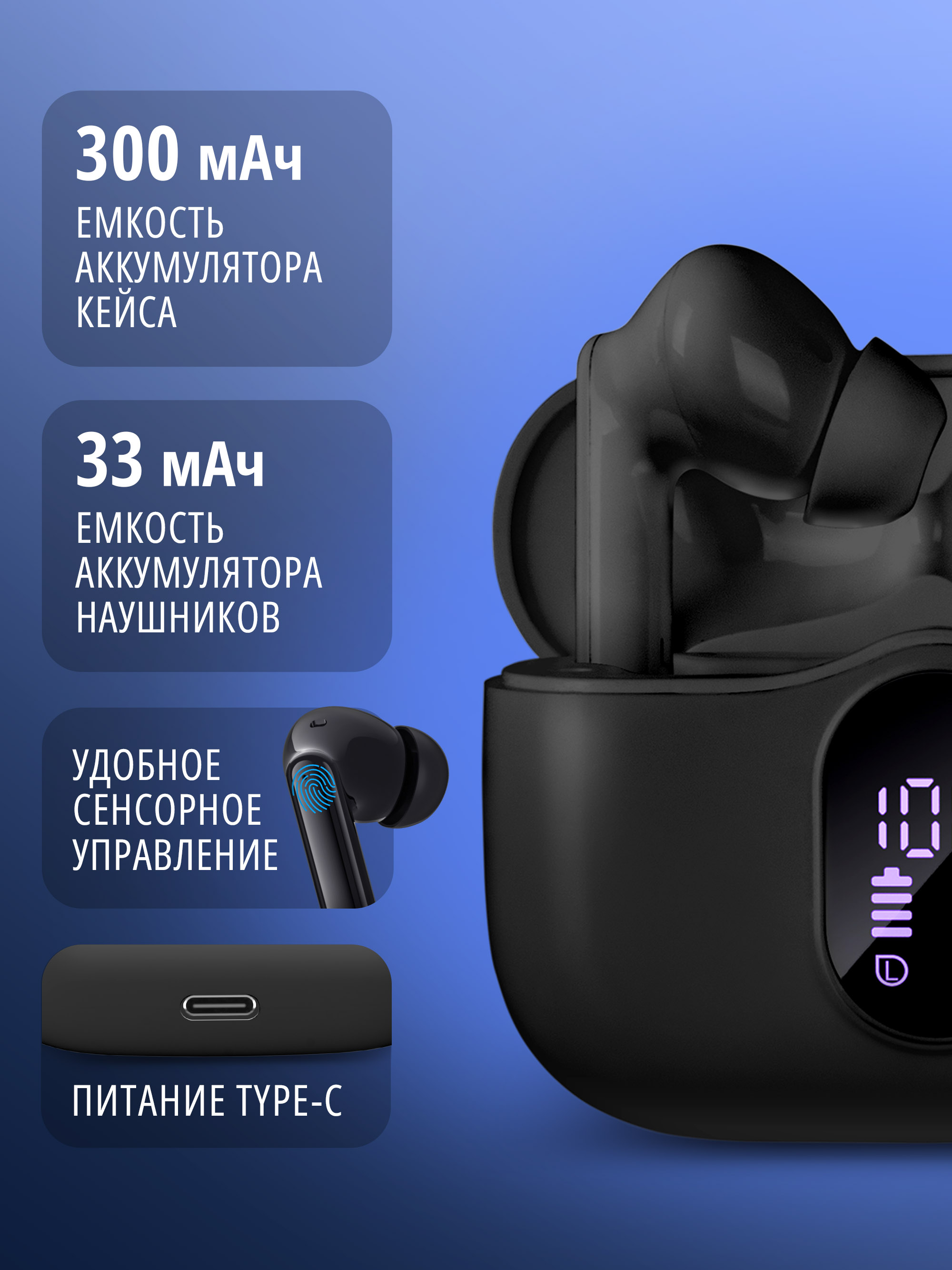 Наушники TWS SVEN E-315B - фото 2