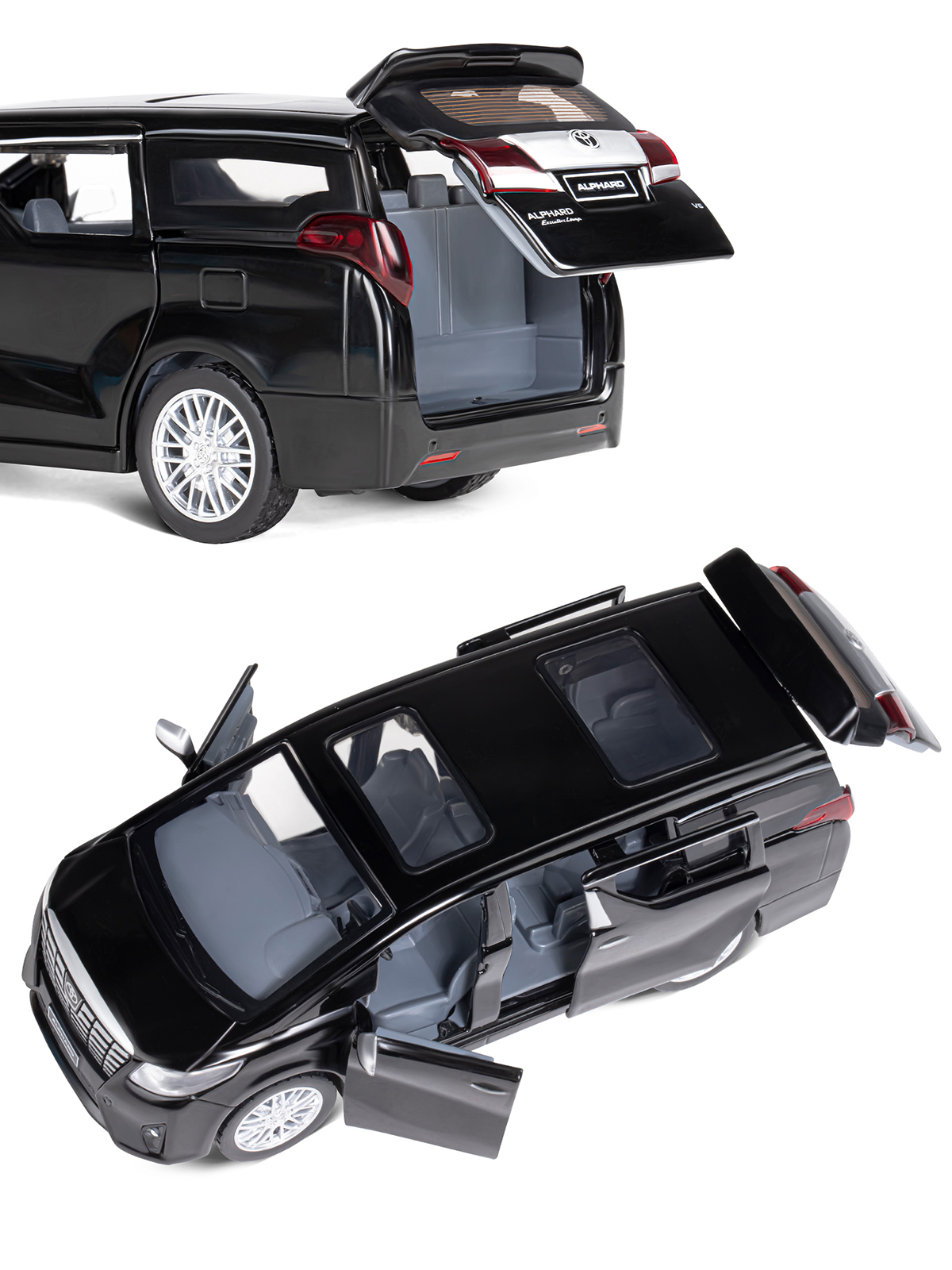 Автомобиль АВТОпанорама Toyota Alphard 1:29 JB1251405 - фото 9