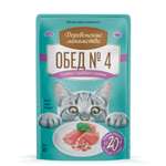 Корм для кошек Деревенские лакомства 50г тунец с крабом сурими пауч