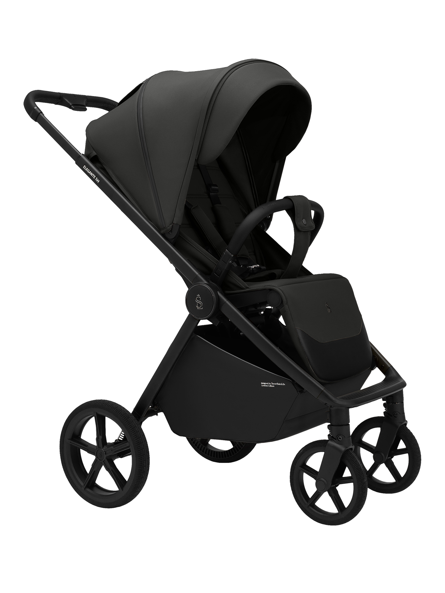 Коляска прогулочная Sweet Baby Elegante SM Black черный - фото 24