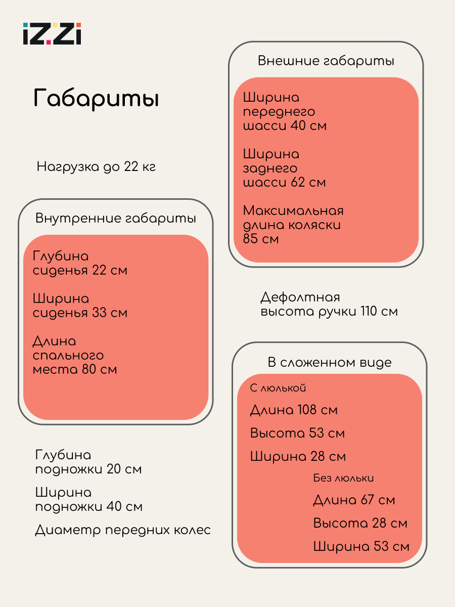 Коляска 3в1 iZZi Graphite серый - фото 15