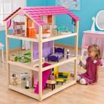 Домик для кукол KidKraft с мебелью