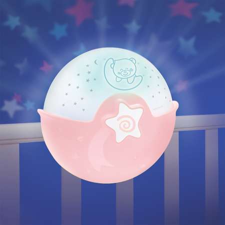 Игрушка ночник, проектор INFANTINO Ночник-проектор розовый