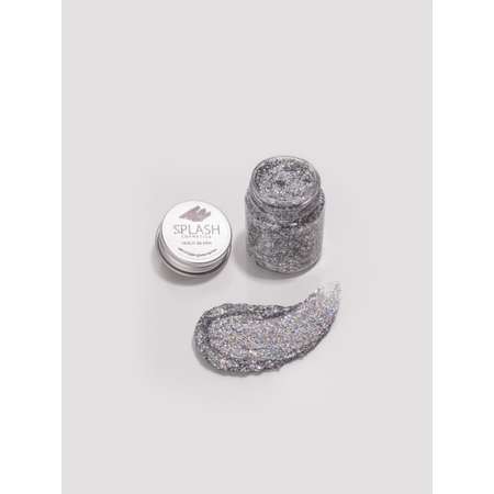 Глиттер-гель блестки SPLASH Holo SILVER