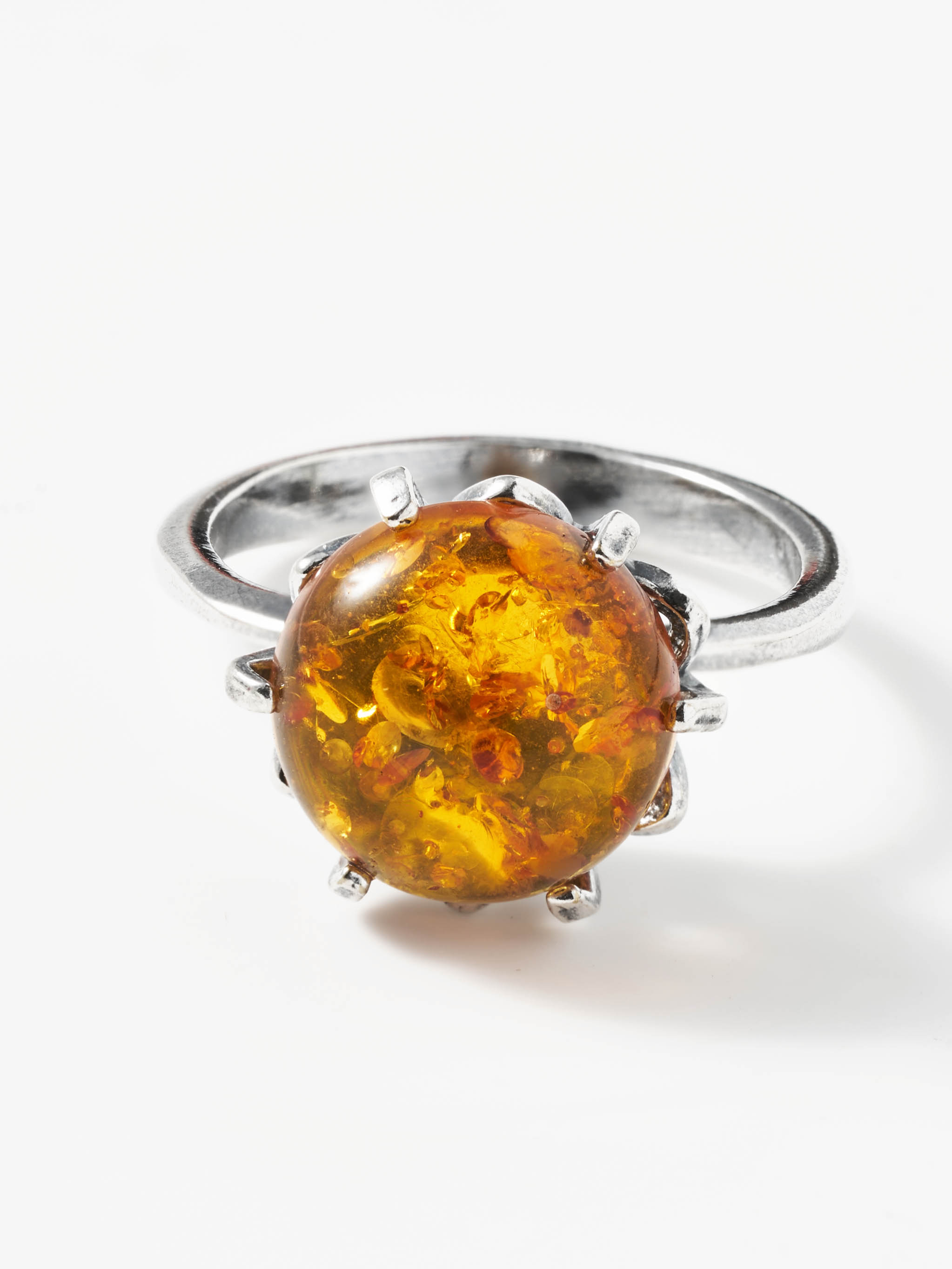 Кольцо Shine and Beauty 80296-66-к-янтарькоричневый - фото 1