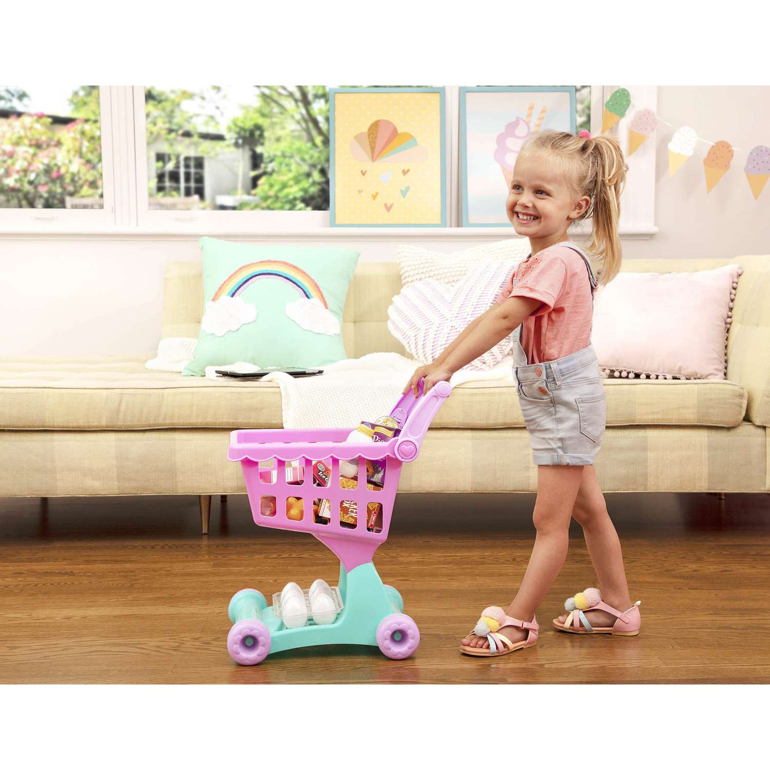 Игровой набор PlayCircle тележки и корзинки, продукты - фото 10