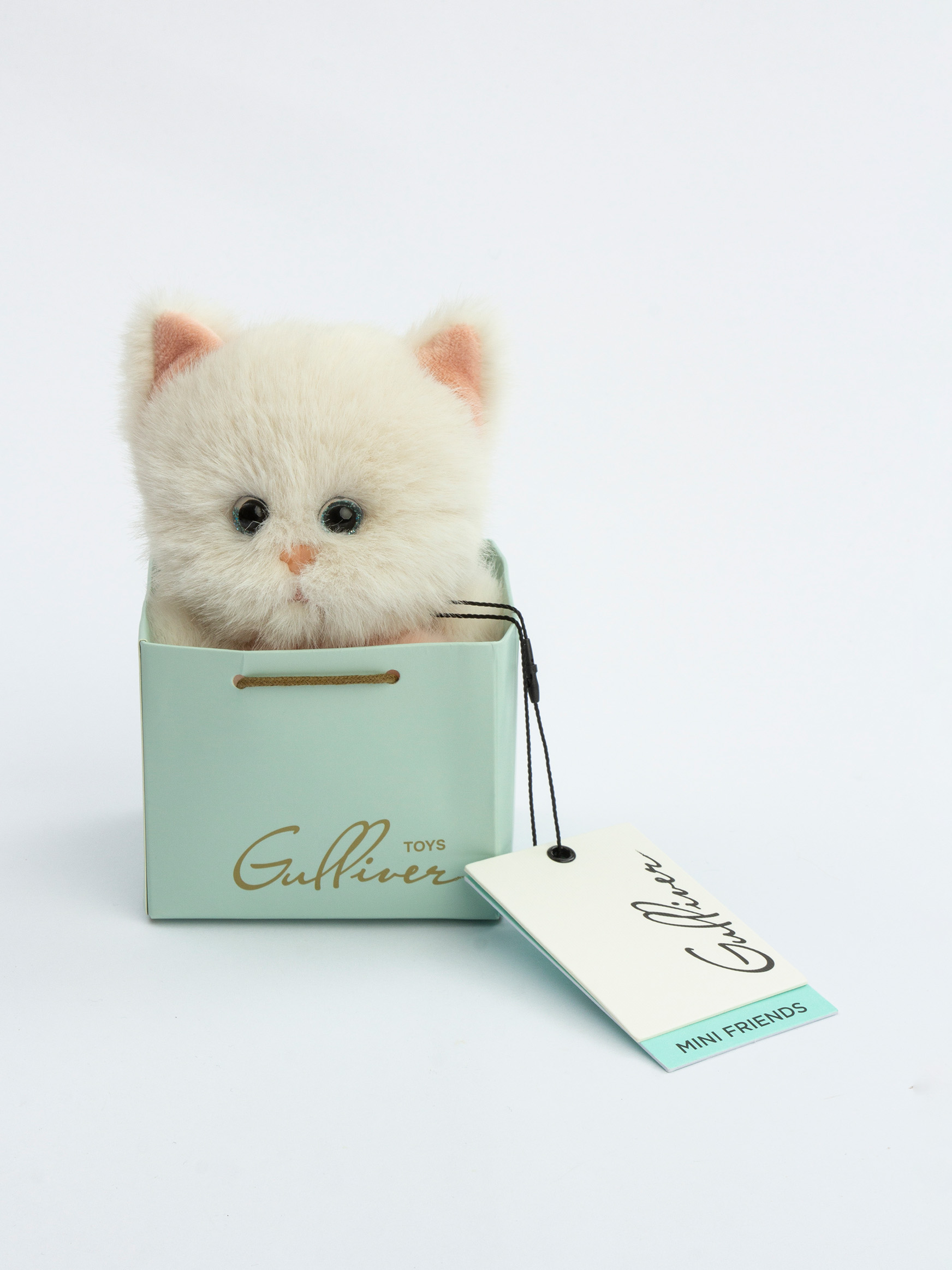 Мягкая игрушка GULLIVER toys Котик белый , 15 см - фото 5