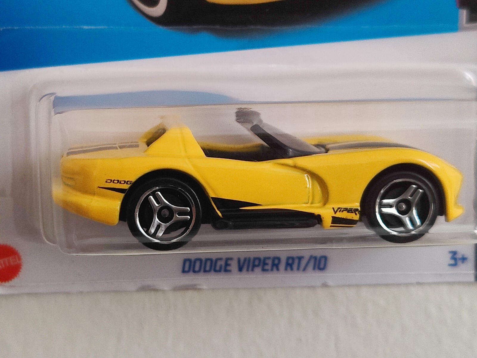 Автомобиль Hot Wheels Dodge Dodge Viper RT/10 желтый 1:64 04947 - фото 2