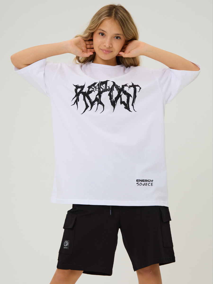 Футболка Repost RE-FBD007_Belyj - фото 3