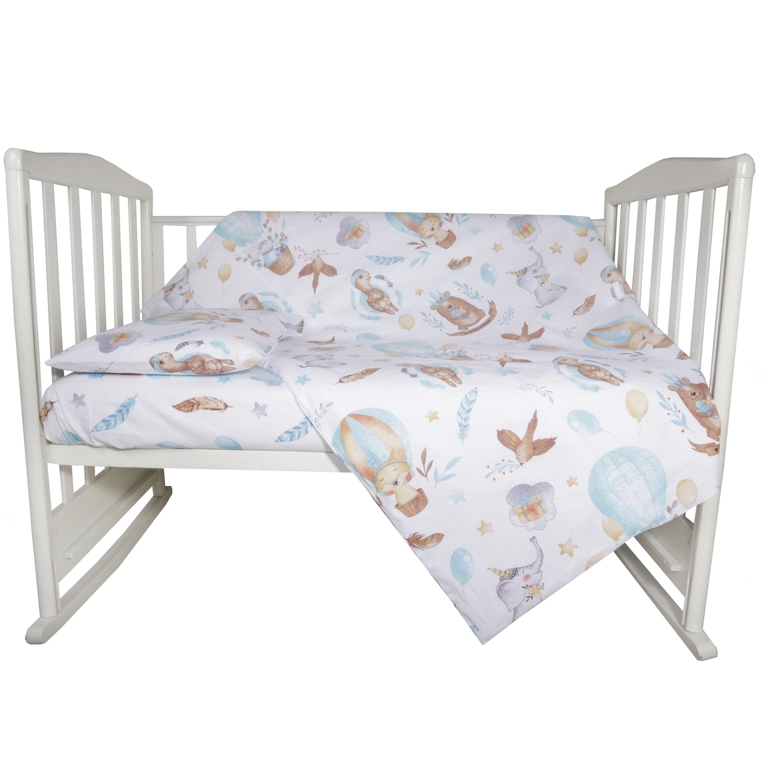 Комплект постельного белья Babyton Воздушные сны 3 предм. - фото 7