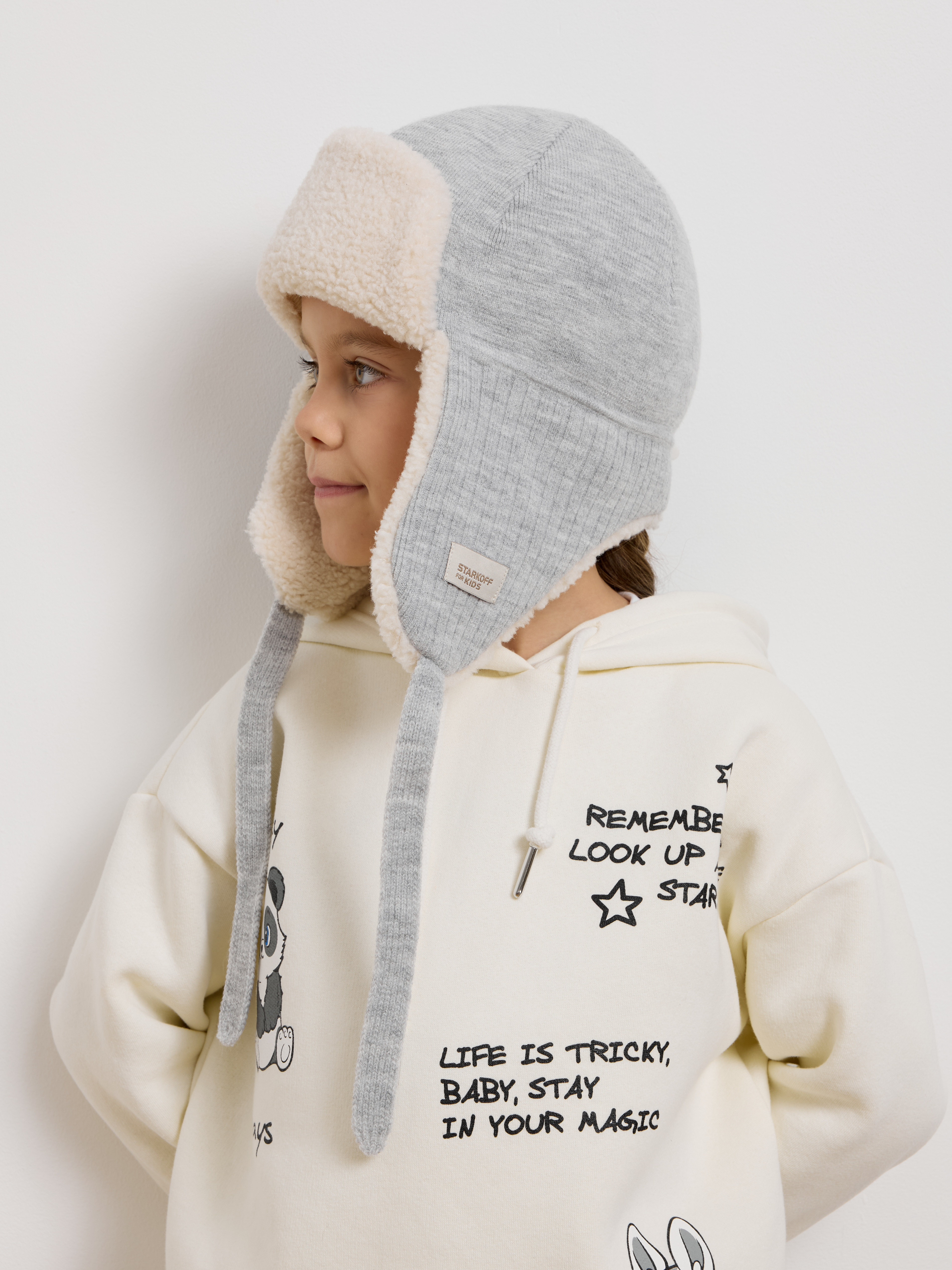 Шапка-ушанка Starkoff Kids Д500904 - фото 19