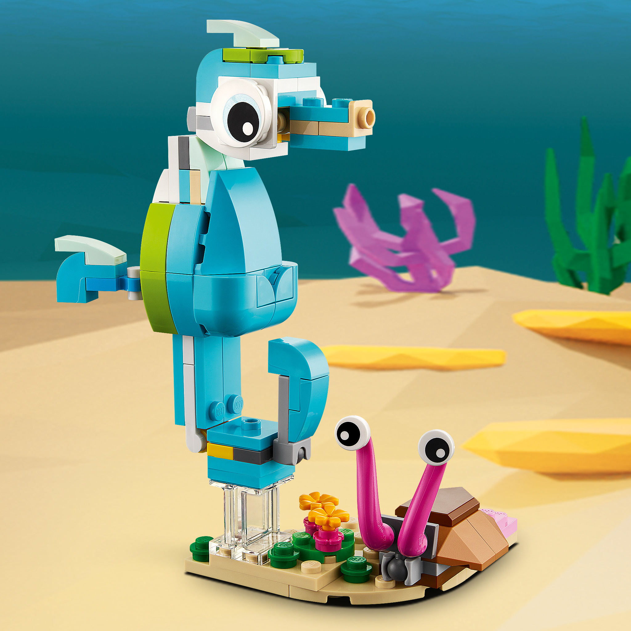 Конструктор LEGO Creator Дельфин и черепаха 137 дет. - фото 11