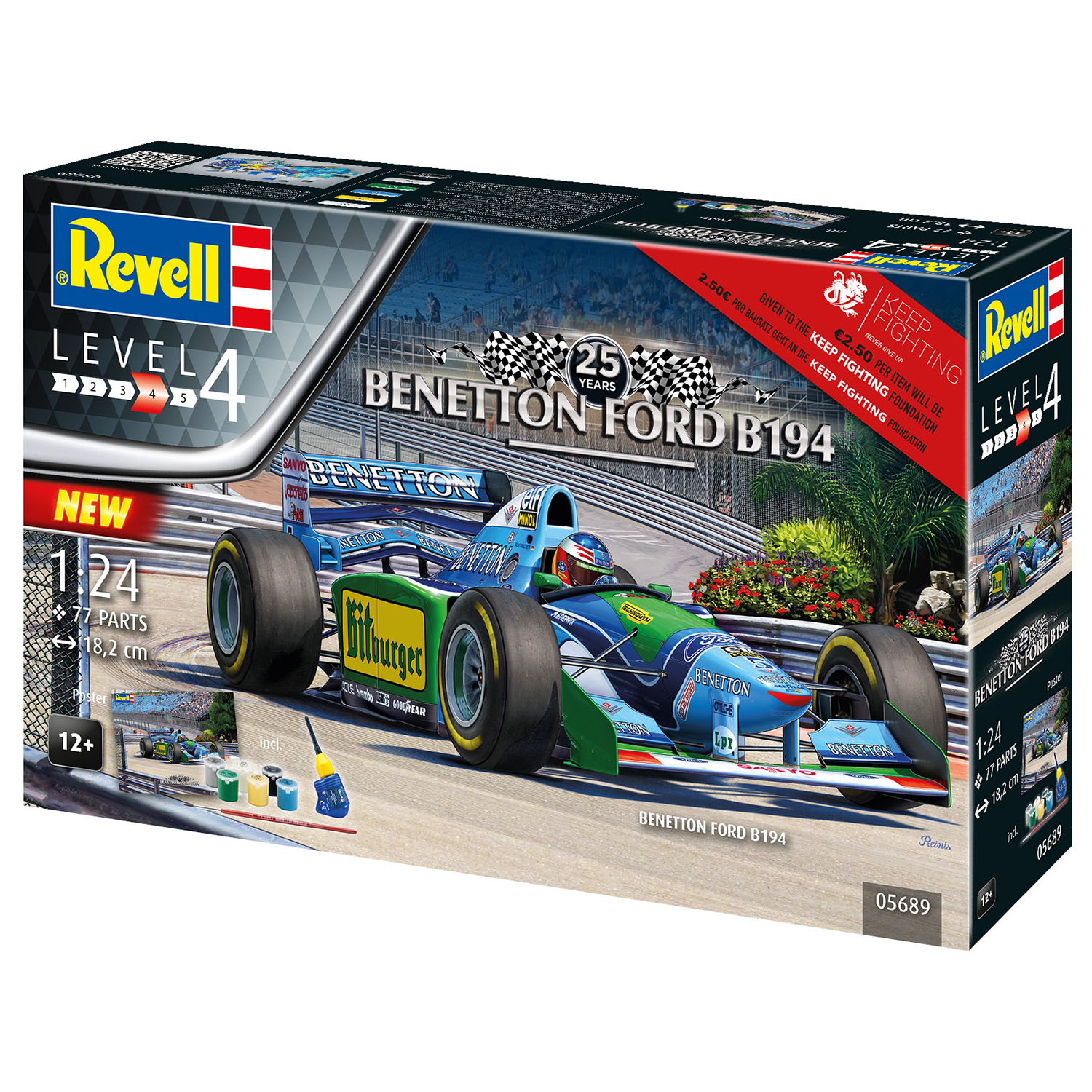 Сборная модель Revell Гоночный автомобиль Benetton Ford B194 05689 - фото 3