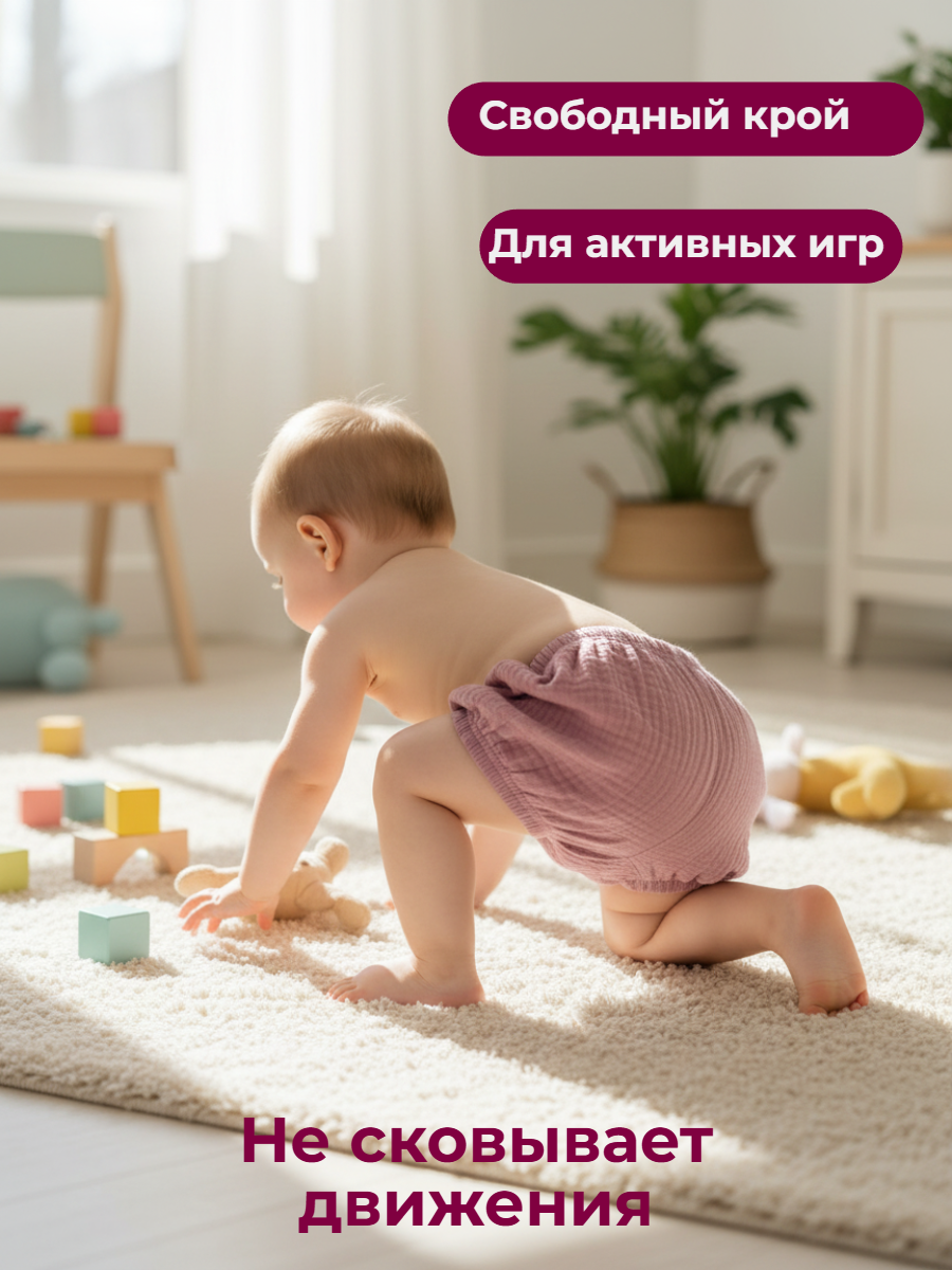 Трусы-шорты КВАРК лук Панталоны пыльная роза - фото 3