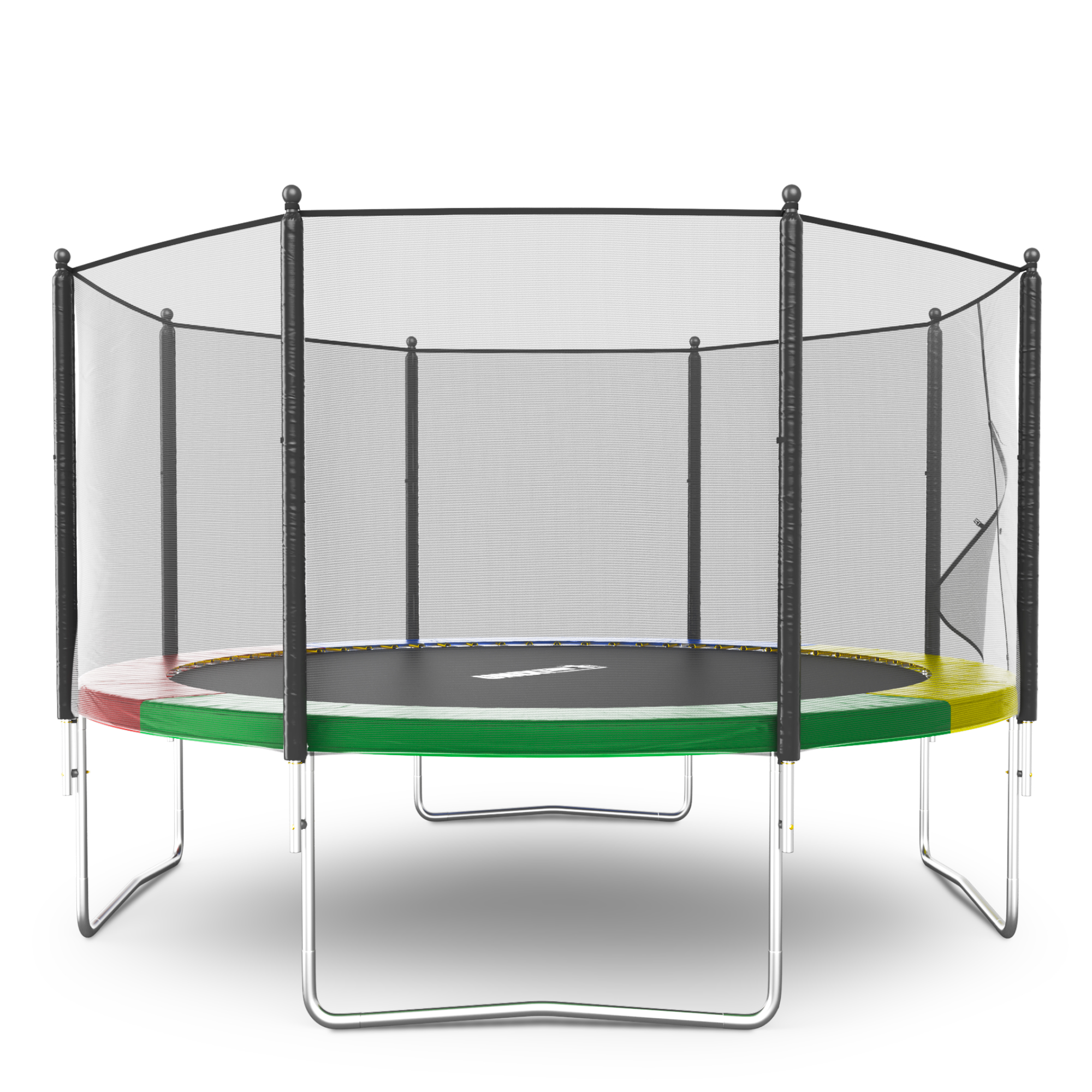 Батут каркасный Simple 12 ft UNIX line Color с внешней защитной сеткой общий диаметр 366 см до 150 кг - фото 18
