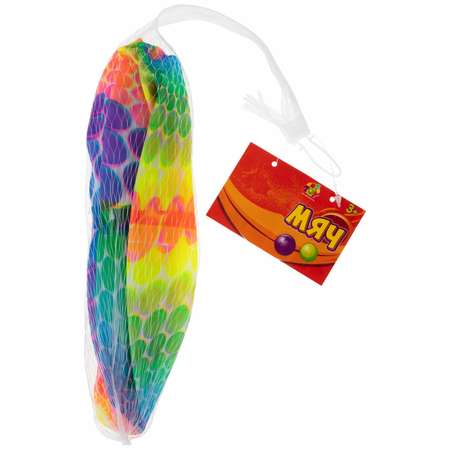 Мяч детский 23 см 1TOY Круги резиновый надувной 1 шт