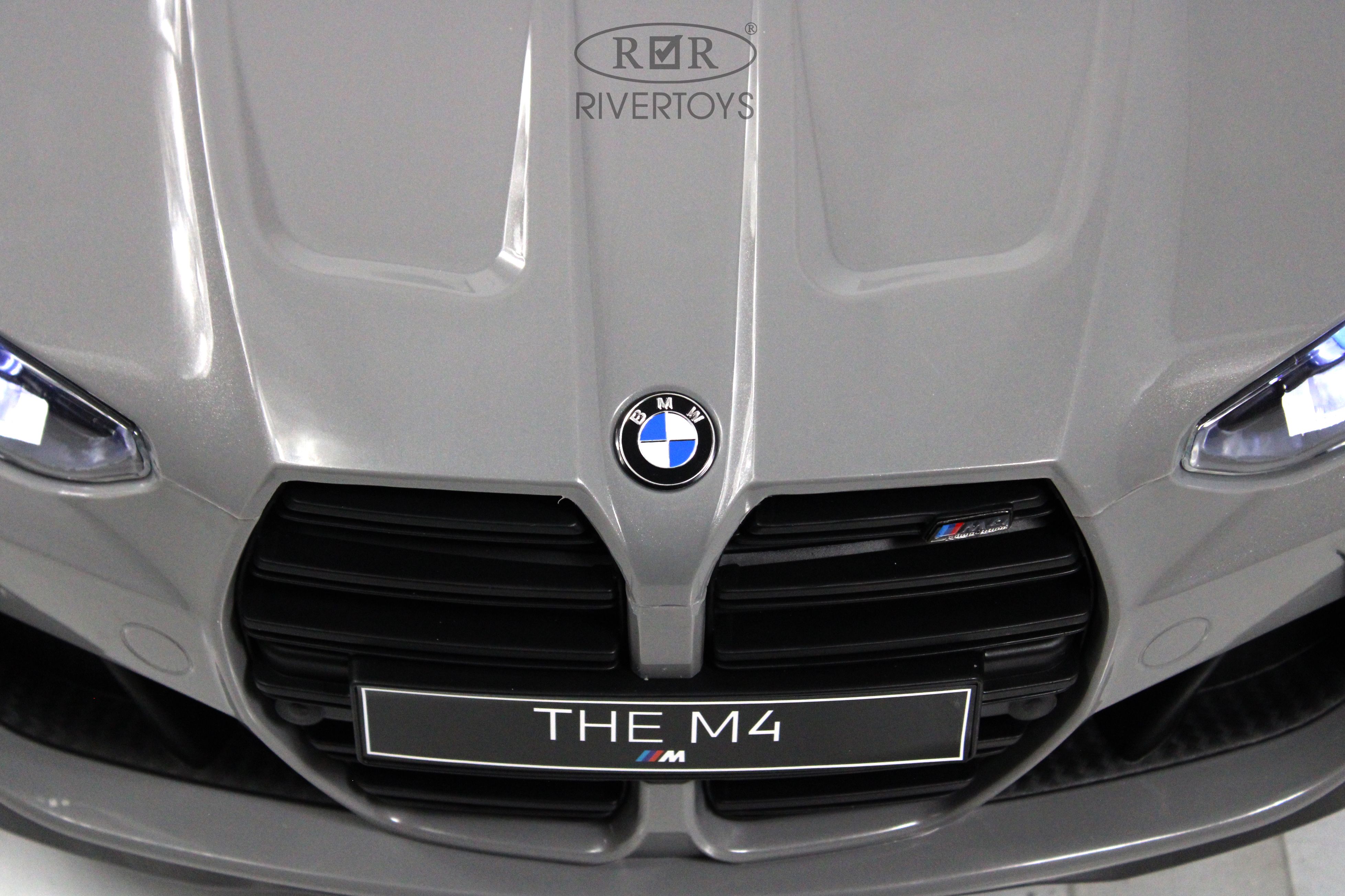 Электромобиль RIVERTOYS BMW A004AA-BMW-GREY С пультом ДУ - фото 2