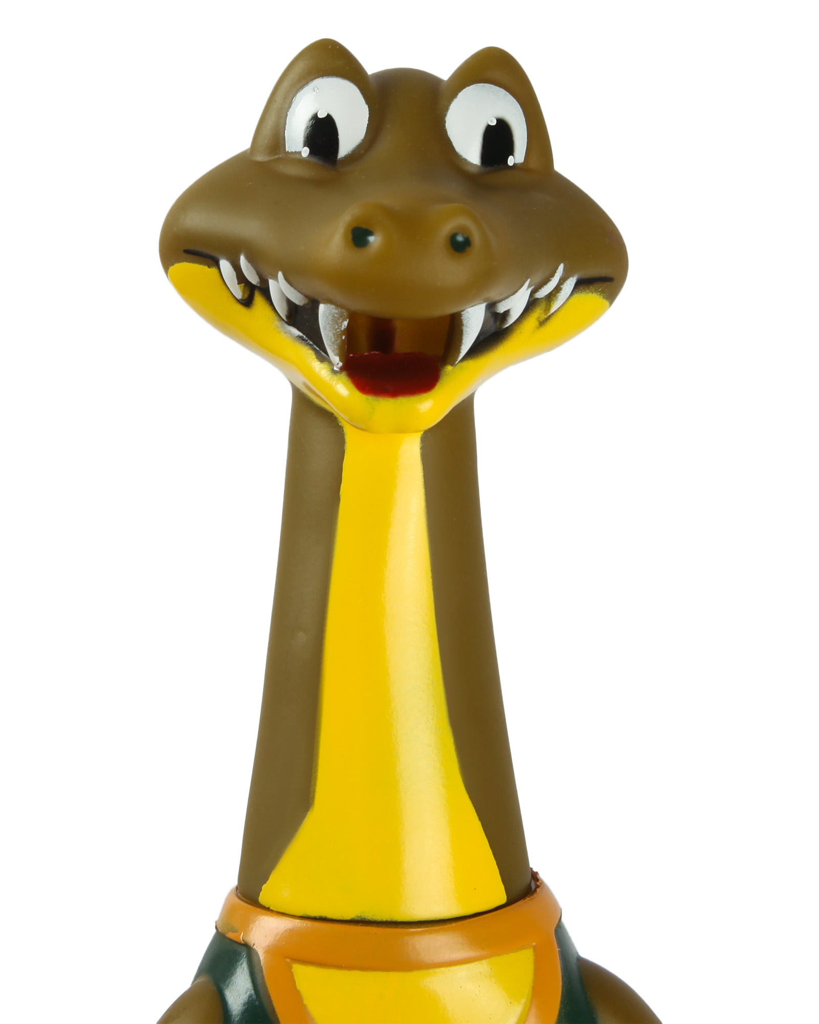 Игрушка для собак Barbaks Крокодил Фома виниловый с пищалкой 32.5см - фото 2