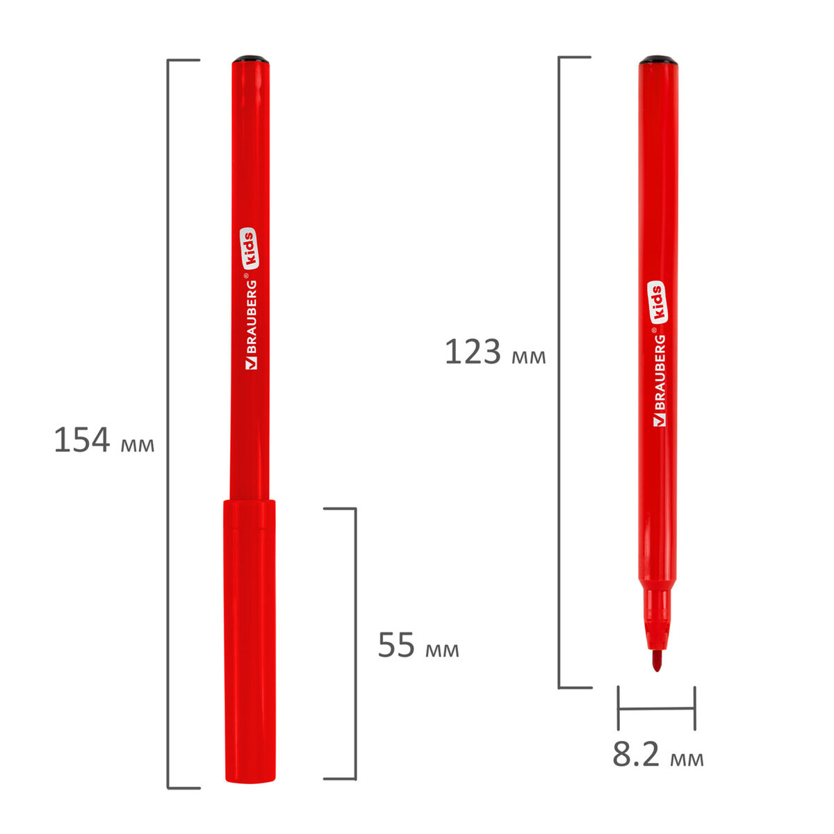 Фломастеры Brauberg 24 шт. - фото 4