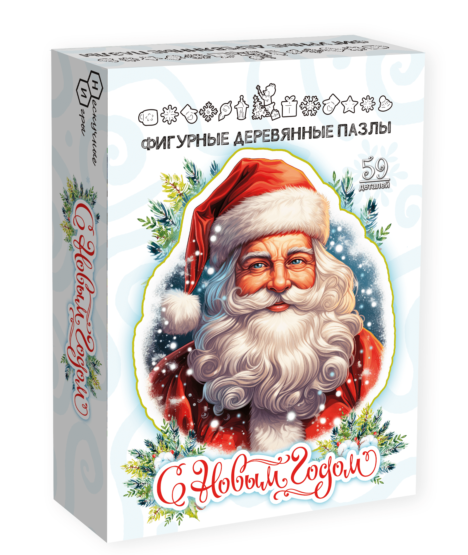 Пазл Нескучные игры С Новым годом деревянный - фото 6