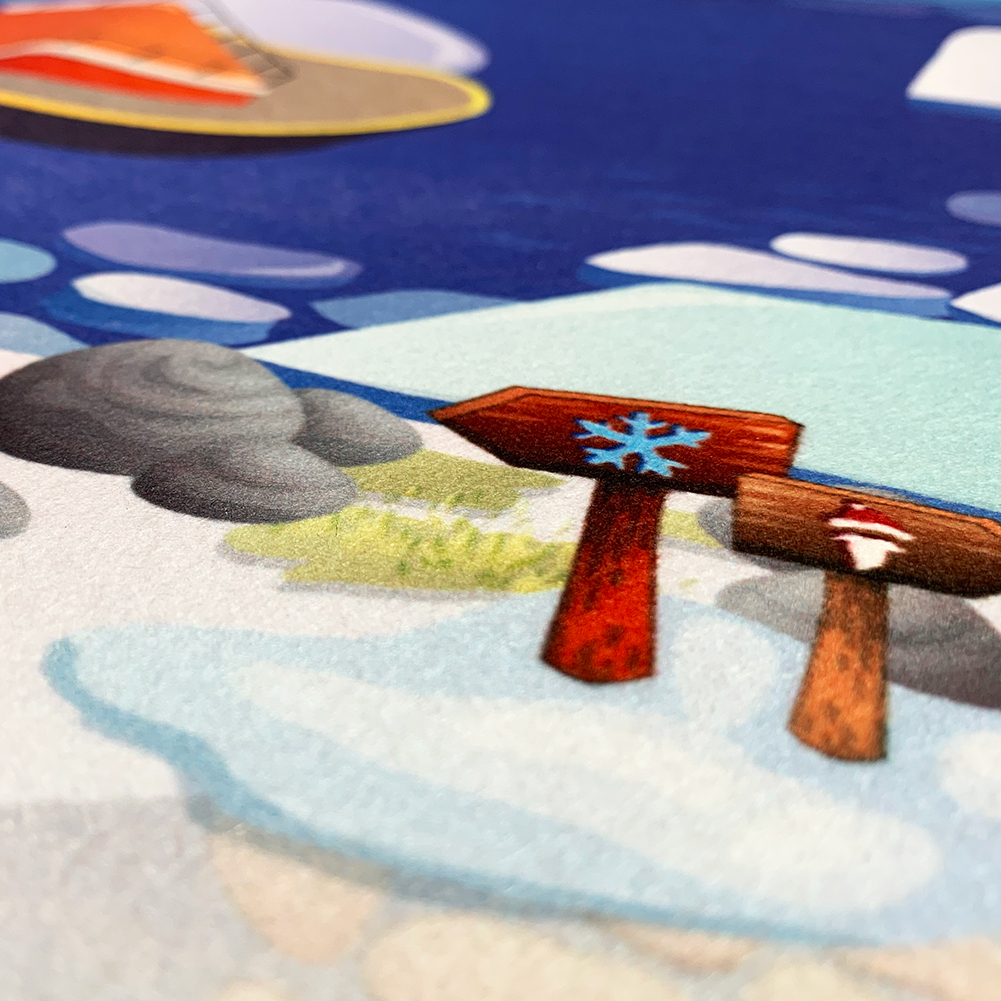 Детский складной коврик Achoka Арктика 150 x 100 см 1 шт. - фото 3