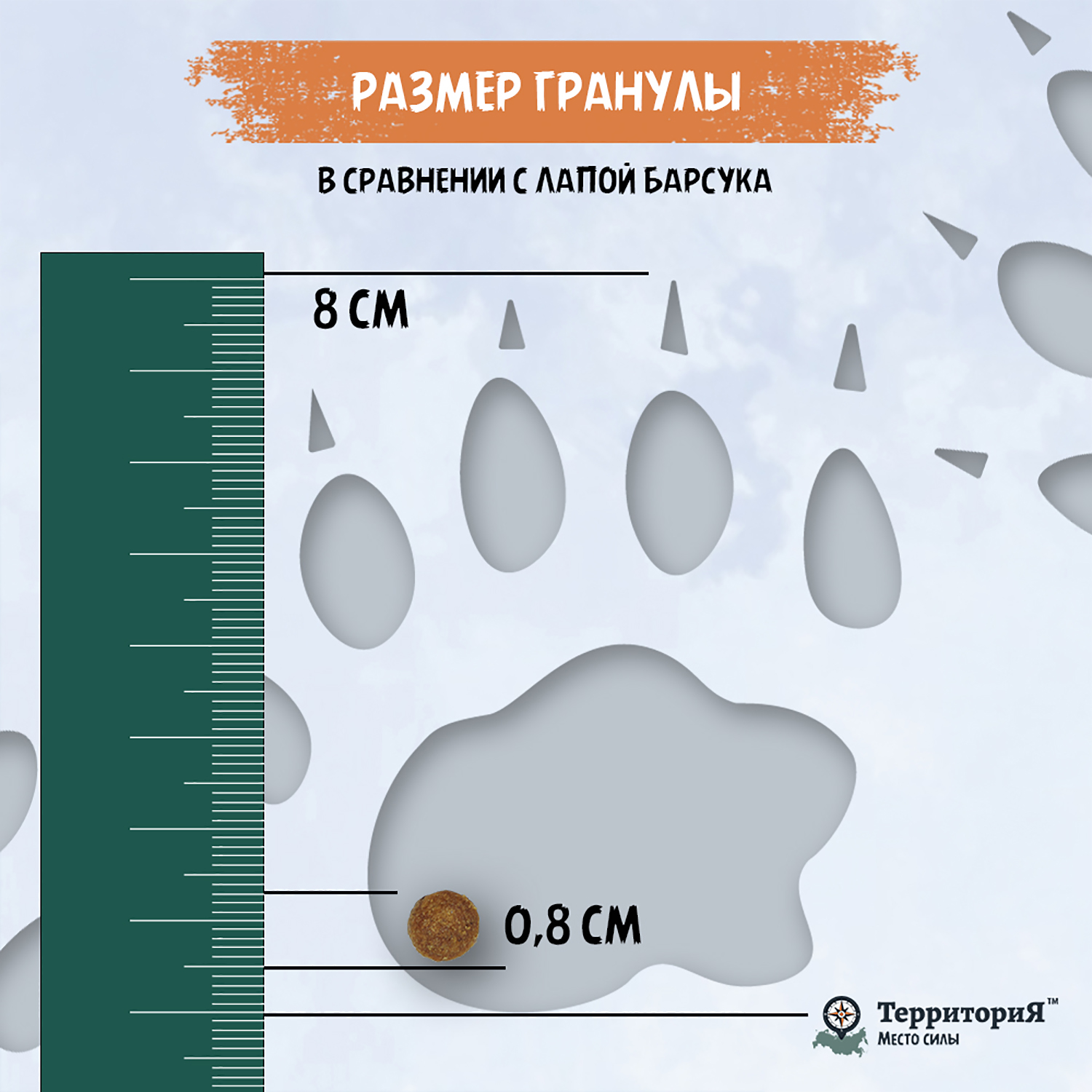 Корм для взрослых собак Территория Кавказ 0.8кг мелких пород индейка-морошка сухой - фото 8