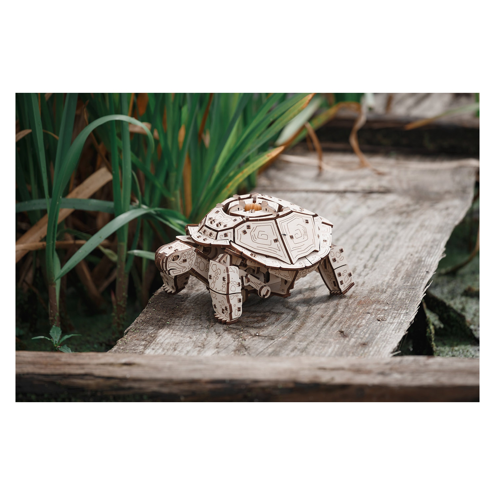 Конструктор Eco Wood Art Механическая черепаха деревянный - фото 6