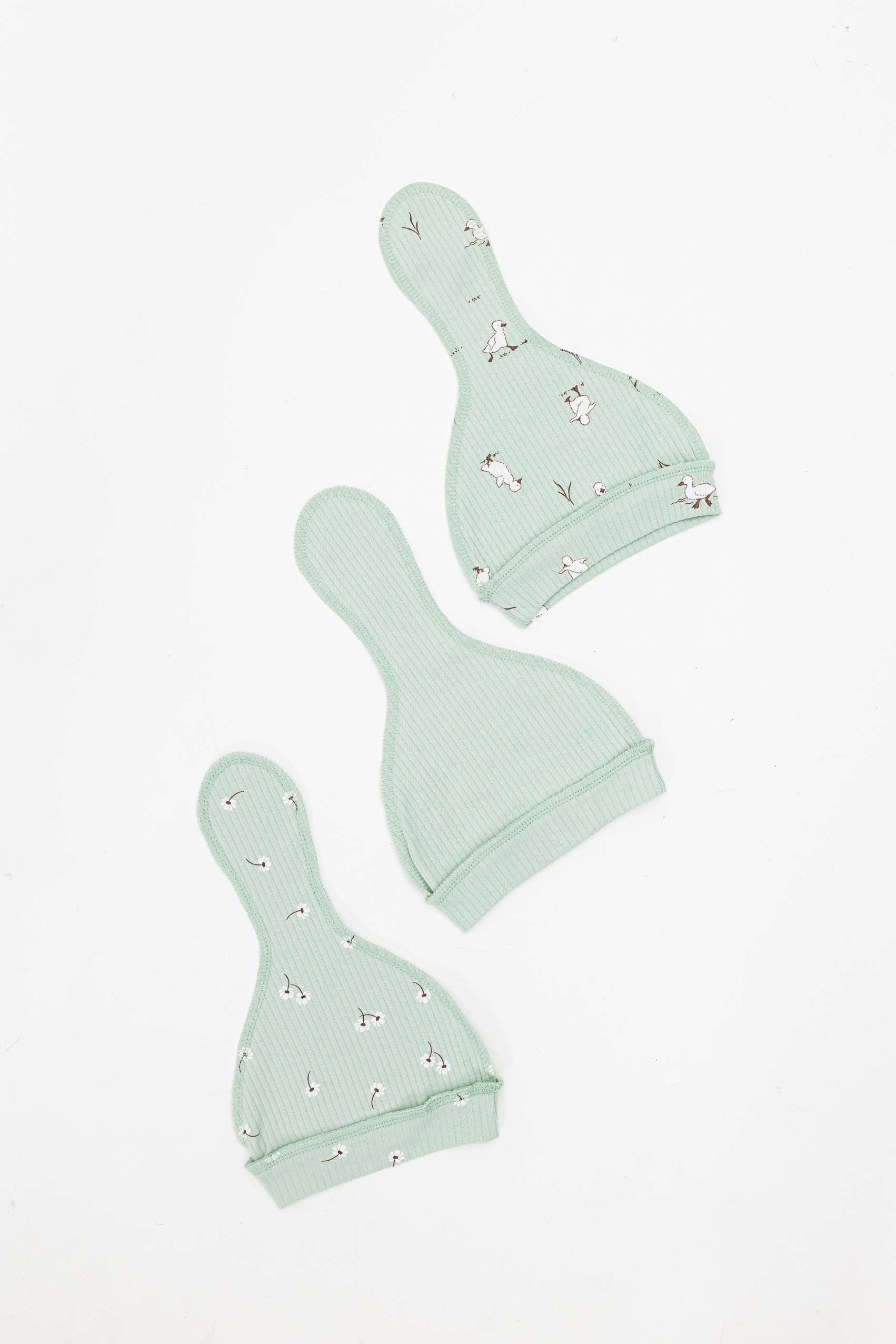 Шапочка 3 шт TOPOTUSHKI ТКР4075657ин - фото 2