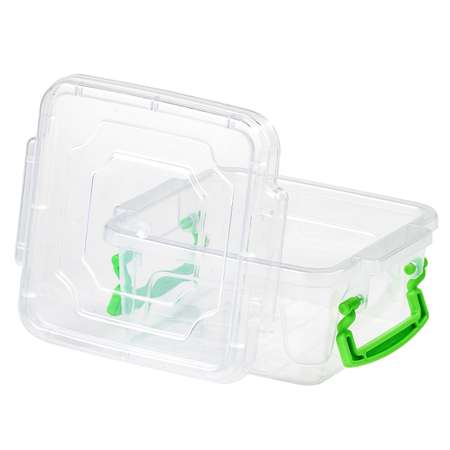 Контейнер elfplast пластиковый Fresh Box прозрачный квадрат 0.35 л 11.8х11х5.7 см