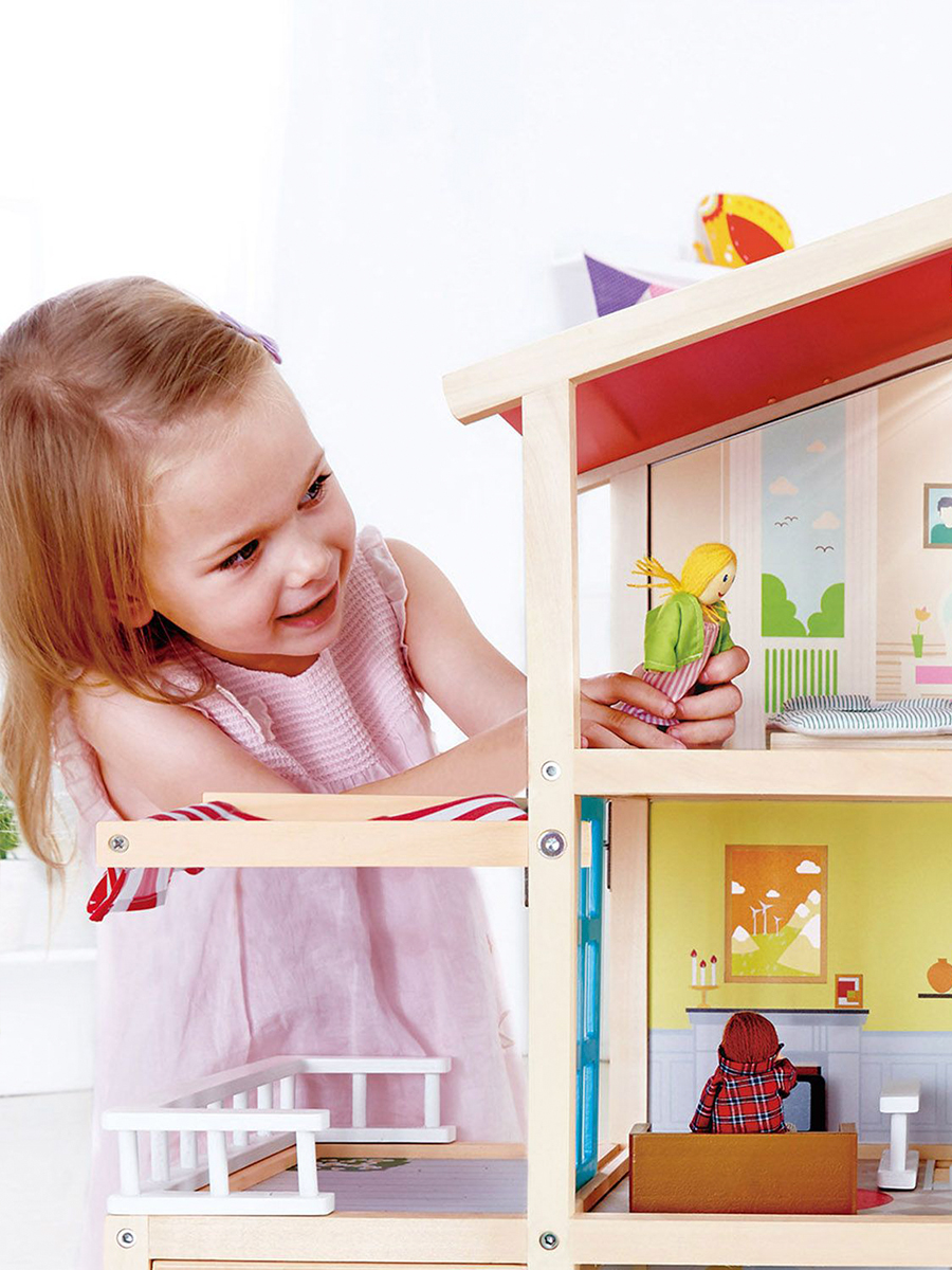 Домик для кукол Hape 72.2 см с мебелью E3405_HP - фото 8