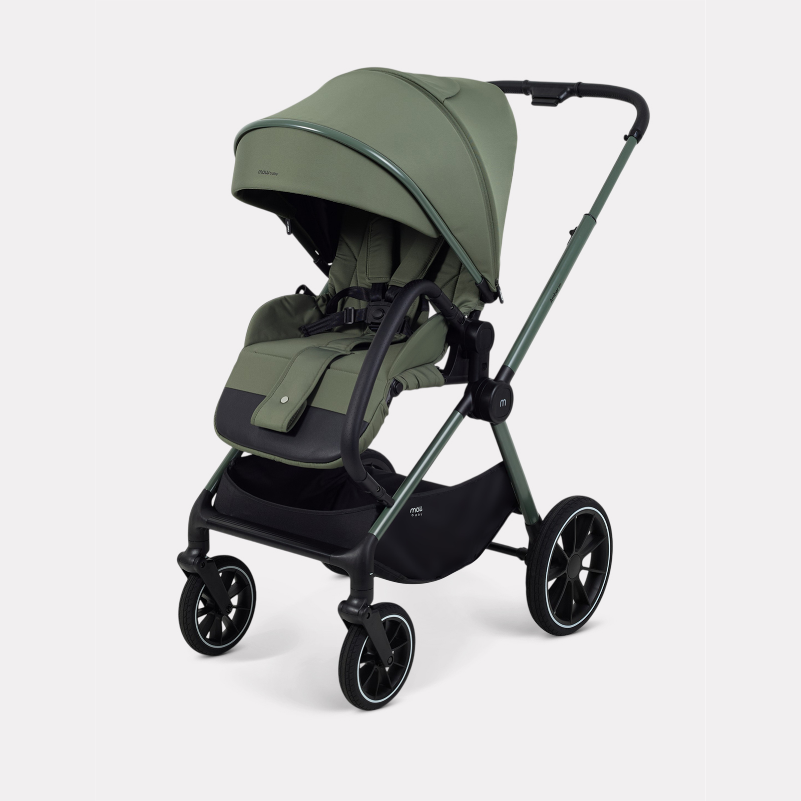 Коляска 3в1 MOWbaby Amber pro зеленый - фото 12