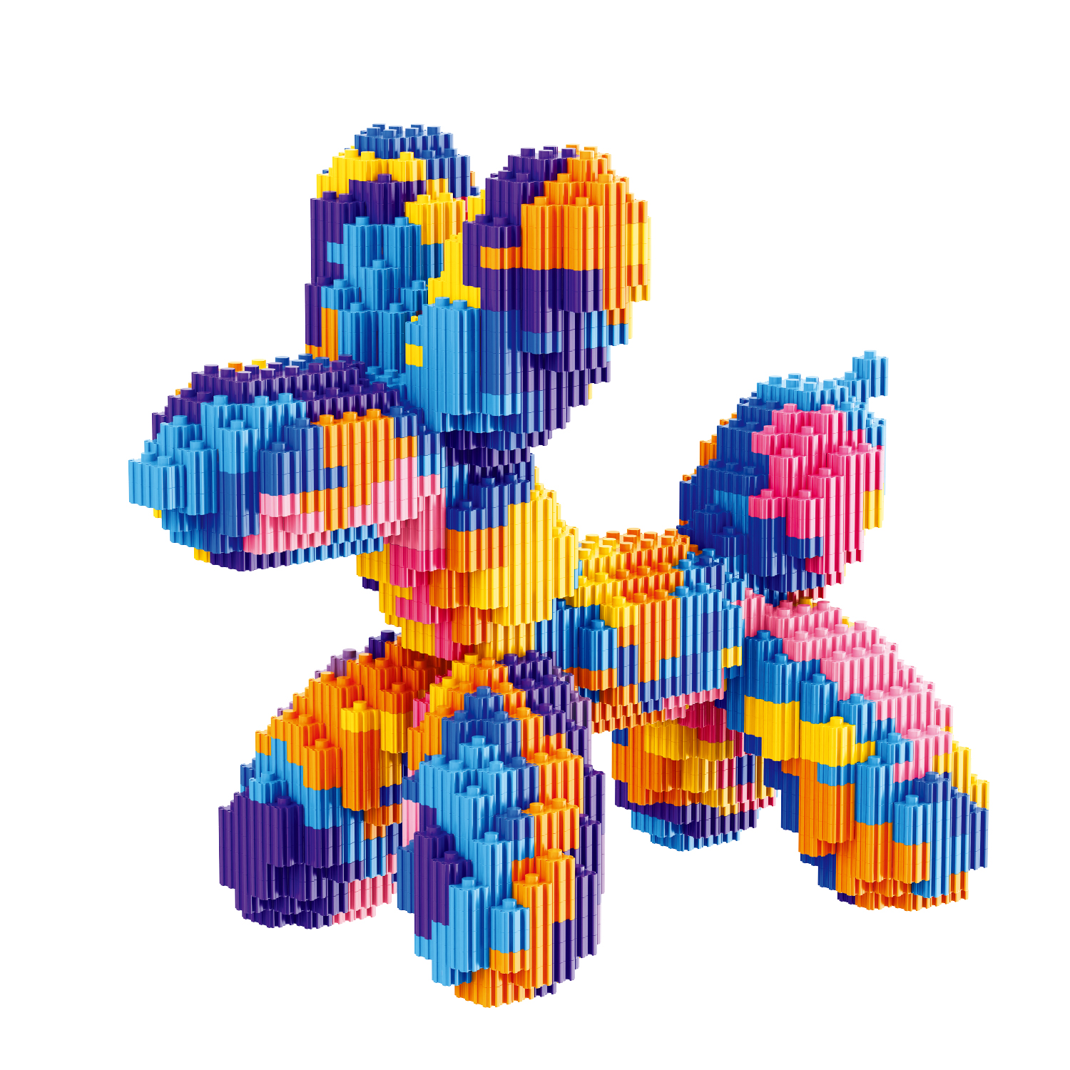 Конструктор Радужная собачка 1177 дет. - фото 1