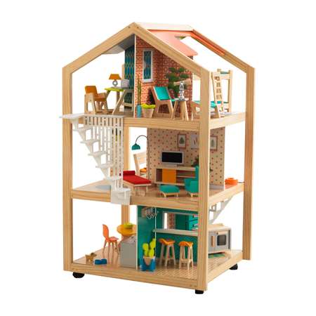 Домик для кукол KidKraft с мебелью