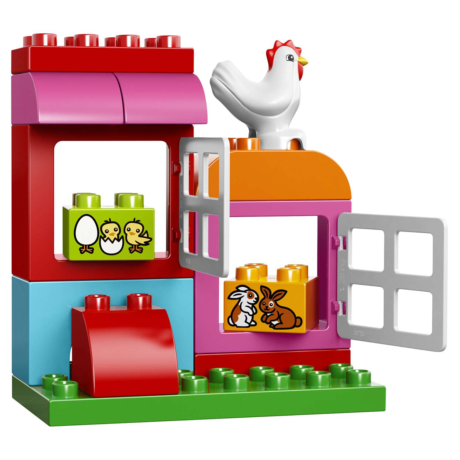 Конструктор LEGO DUPLO Лучшие друзья курочка и кролик блочный - фото 11