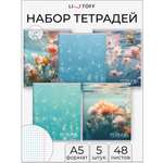 Общая тетрадь Listoff клетка 5 шт.