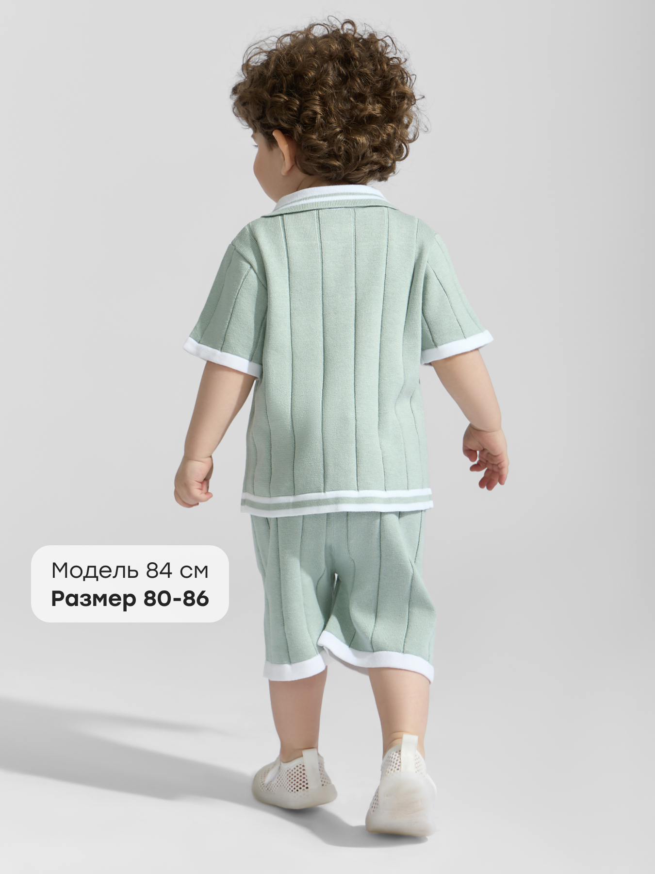 Рубашка и шорты Happy Baby 88683-0_light-green - фото 3