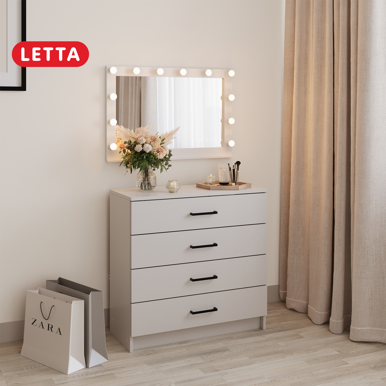 Комод тумба под ТВ Бостон LETTA цвет 750х740х334 - фото 1