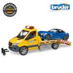 Эвакуатор Bruder Mercedes и спортивный автомобиль 1:16