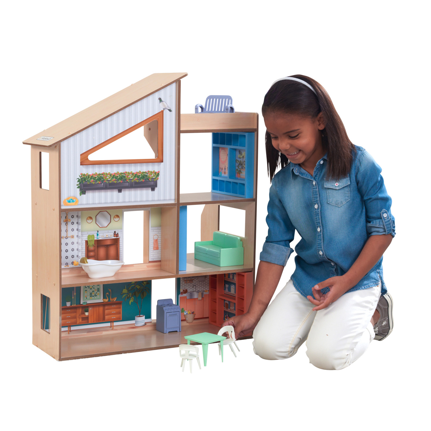 Домик для кукол KidKraft с мебелью 65990_KE - фото 13